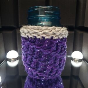Sale Handmade Knit Mason Jar or can Koozie